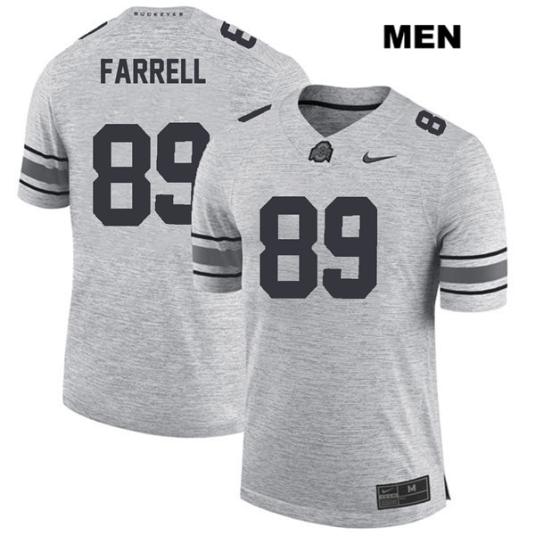 Ohio State Buckeyes Men's Luke Farrell #89 Gray Authentic Nike College NCAA Stitched Football Jersey BS19N66QF